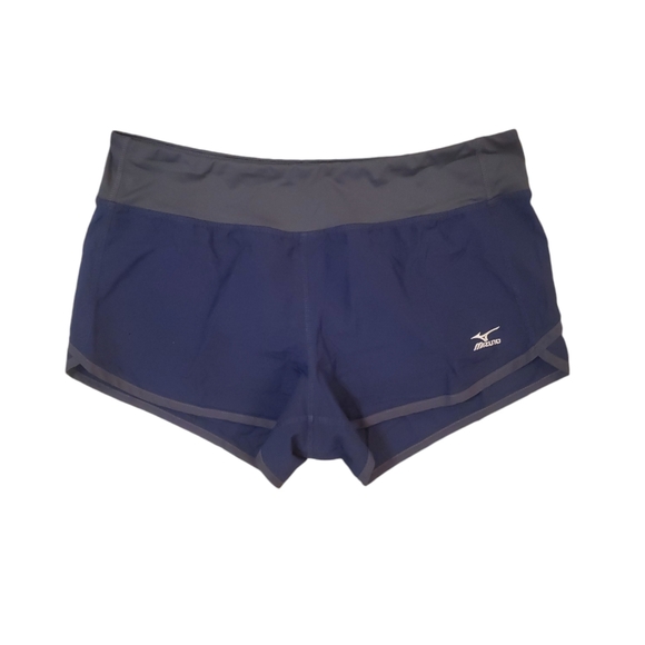 Mizuno Women’s Drylite Navy Performance Running‎ Shorts Activewear Medium - Picture 1 of 6
